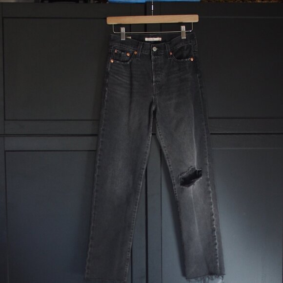 Levi's | Vintage Wedgie Straight Black Jeans - Picture 1 of 9